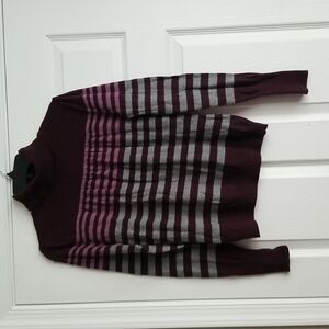 Ana Women's Stripe Cowl Neck Sweater